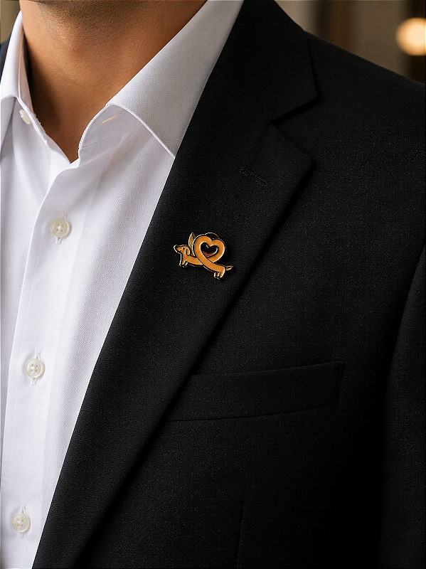 Broche de Lapela Masculino | Elegância Executiva – Ties & Company
