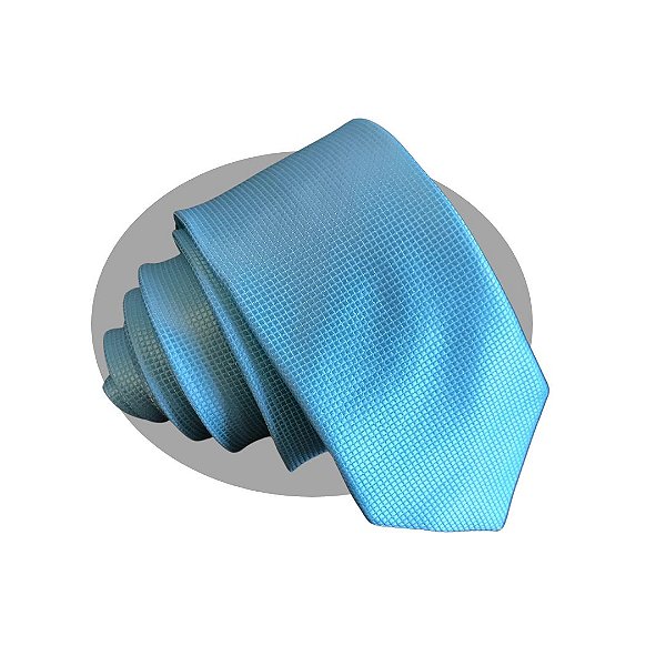 Gravata Slim Azul Serenity Lisa Trabalhada p/ Casamentos e eventos