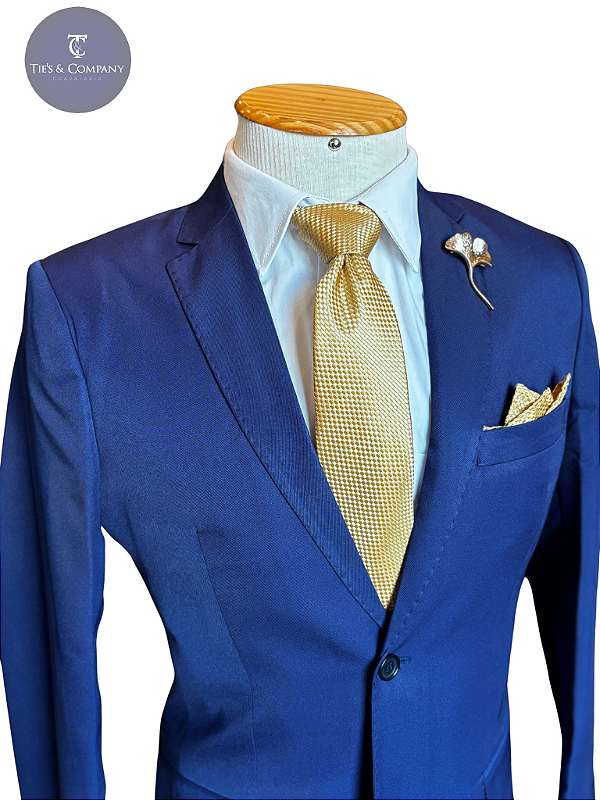 Terno Slim Masculino Azul Navy Corte Italiano Slim T&C