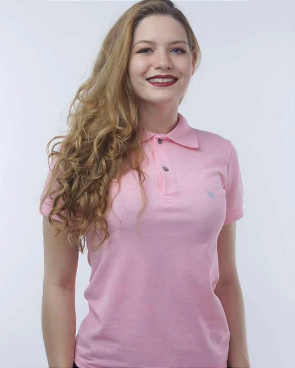 Camisa Polo Feminina Rosa 100% Algodão – Conforto, Estilo e Qualidade Premium