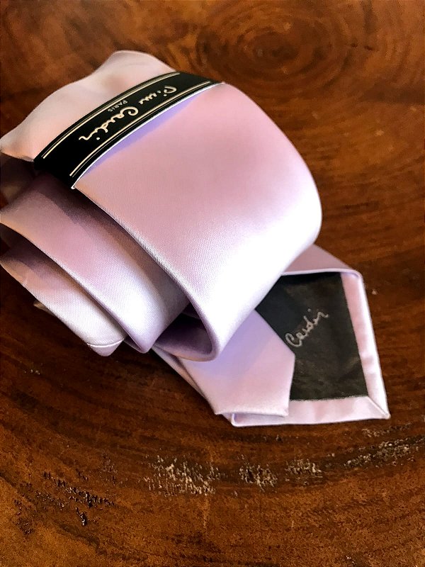 Gravata Lilas Pierre Cardin 8cm Microfibra GLCD-96