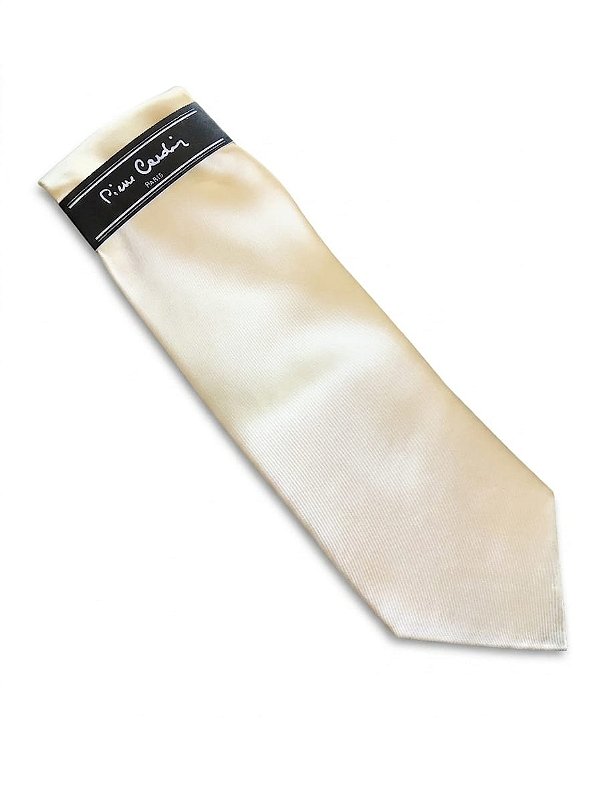 Gravata Creme Pierre Cardin