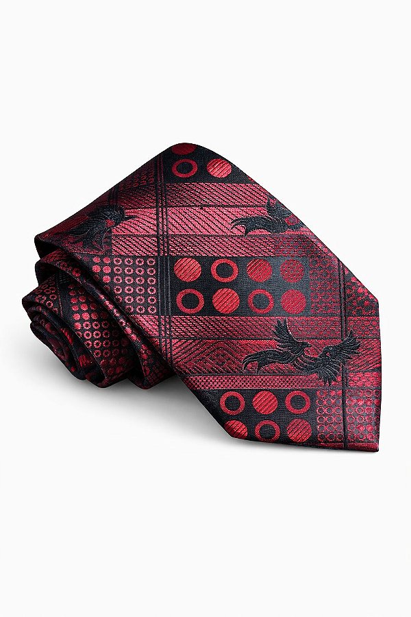 Gravata de microfibra Vermelha 8cm