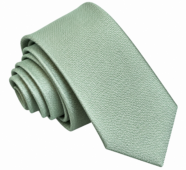 Gravata Masculina Verde-Sálvia Texturizada – | Ties & Company