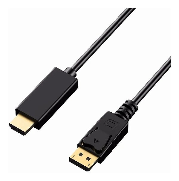 Cabo Conversor Adaptador Displayport X Hdmi Banhado 3 Metros