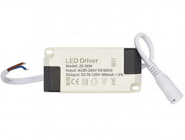 Driver Led Reator Fonte Para Plafon 25w a 36w (36w) Bivolt