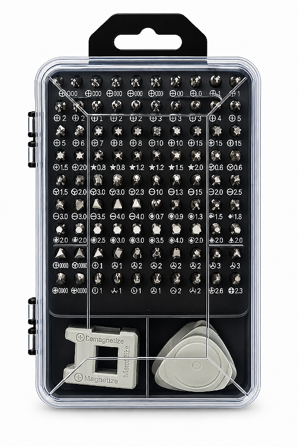 Kit Jogo Chave Precisão 115 Em 1 Manutenção Pequenos Reparos