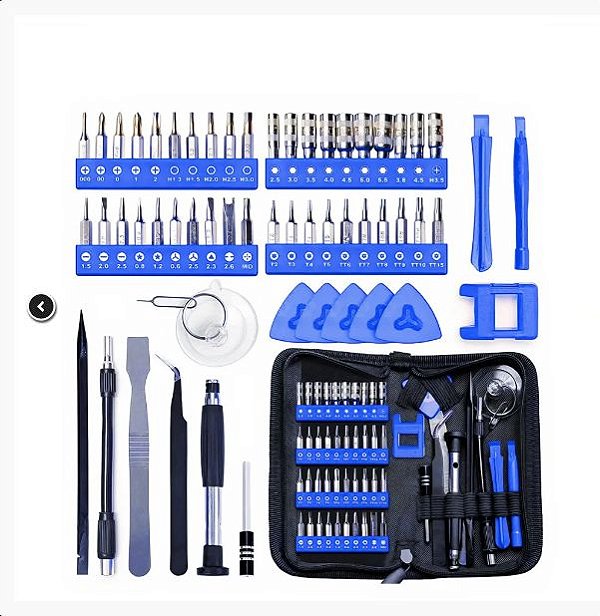 Kit Chaves 56 Peças Em 1 Reparo Celular Profissional Estojo