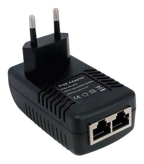 Fonte De Alimentação Poe Lan 24v 1a Conector Rj45 8p8c