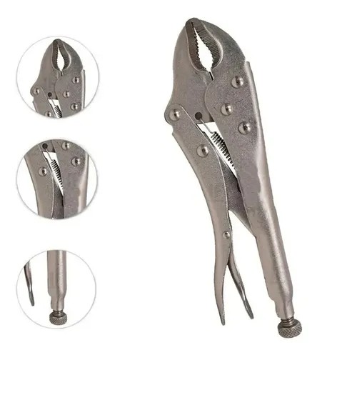 Alicate De Pressão Boca Curva Pratica Com 10 Polegadas