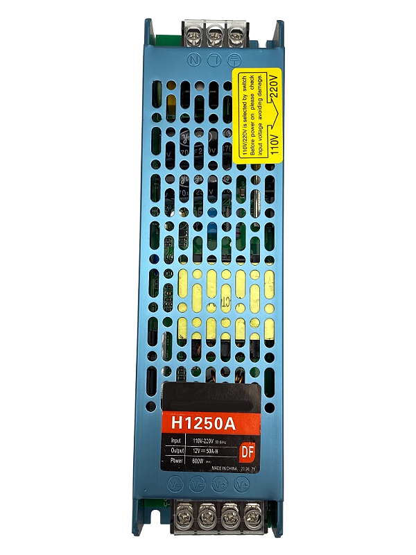 Fonte Chaveada 12v 50a 600w Bivolt Slim Cftv Power Led