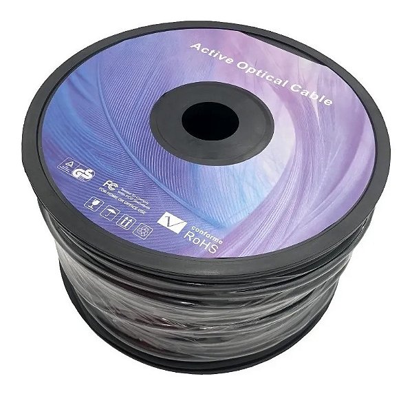 Cabo Hdmi 2.0 60hz Fibra Óptica 80 Metros 4k Alta Definição