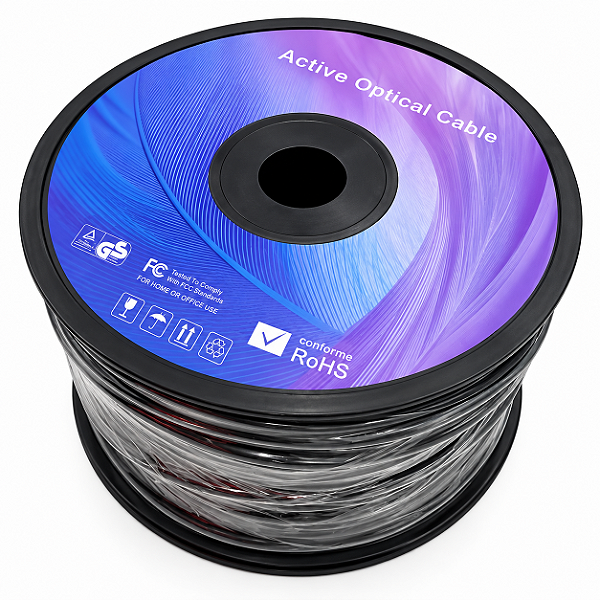 Cabo Hdmi 2.0 60hz Fibra Óptica 70 Metros 4k Alta Definição