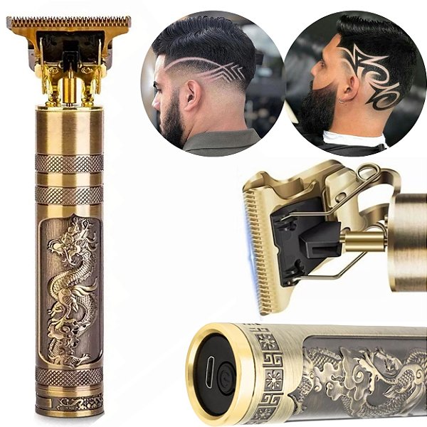 Maquina De Acabamento Barba Pezinho Profissional Portatil