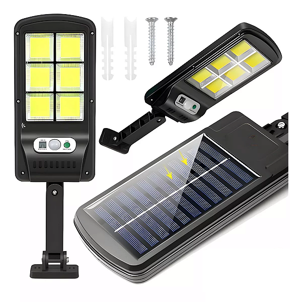 Luminária Solar Led Com Sensor De Movimento Para Parede