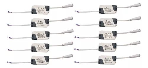 Kit 10 Fonte Para Plafon Driver Led Reator 12w Bivolt (12w)