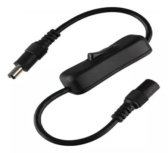 Interruptor Cabo Plug P4 Macho/fêmea Rabicho 12/24v Fita Led