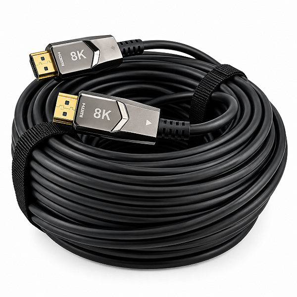 Cabo Hdmi Fibra Óptica 2.1 60hz 3d 48gbps 30 Metros 8k