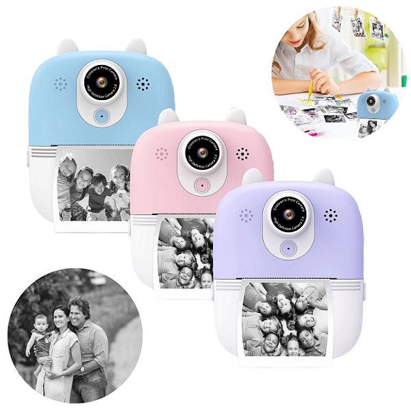 Mini Câmera Fotográfica Instantânea Brinquedo Infantil