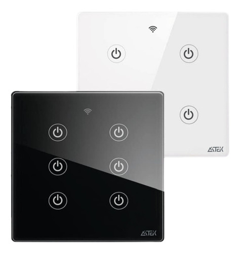 Interruptor Wifi Touch 6 Botões Compativel C/ Alexa Google