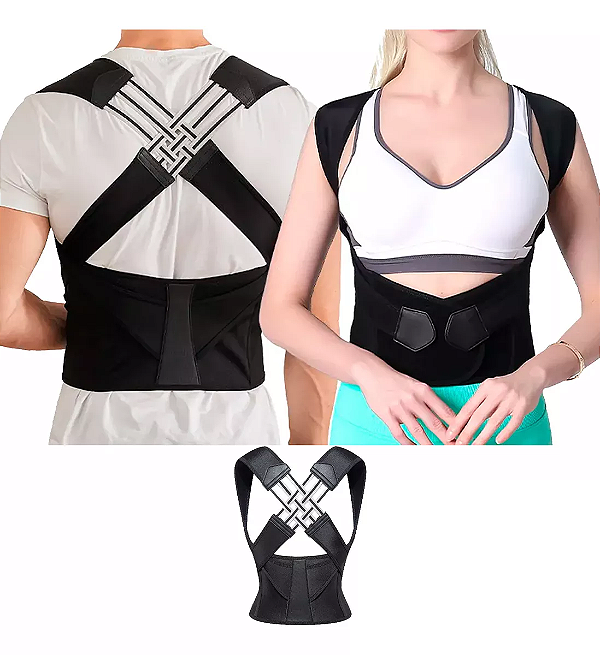 Colete Cinta Modeladora Corretor Postural Coluna Lombar