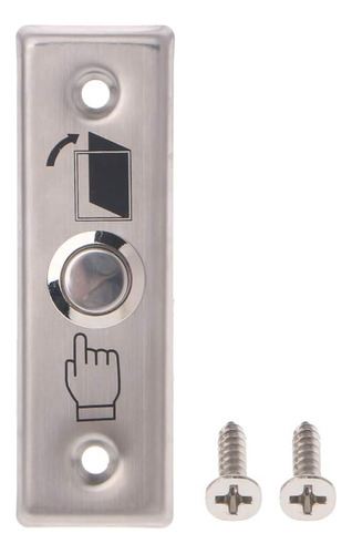 Botão De Acesso Abrir Porta Liberação Inox Botoeira