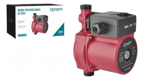 Bomba Pressurizadora De Água Pressão 110v 160w 60hz 35l/min