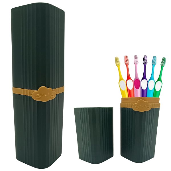 Organizador Portátil Porta Escova De Dentes Trabalho Viagem