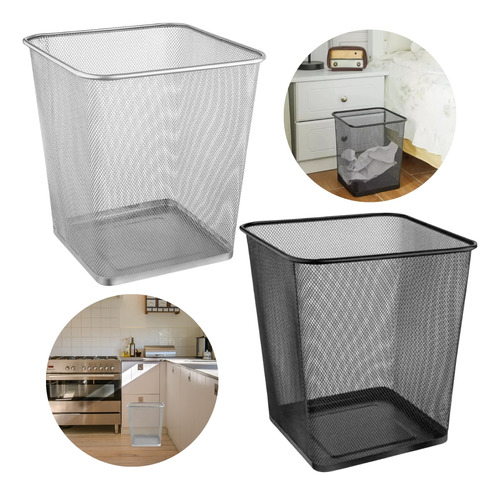 Lixeira Quadrada Escritório Sala Multiuso Moderna Prática 7l