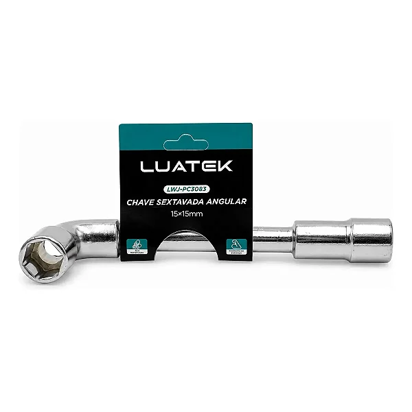 Chave Biela Tipo L De 15mm Vazada Com Furo Passante