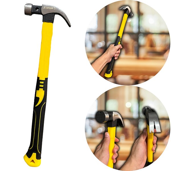 Martelo Com Unha Magnética 40cm Profissional Antiderrapante
