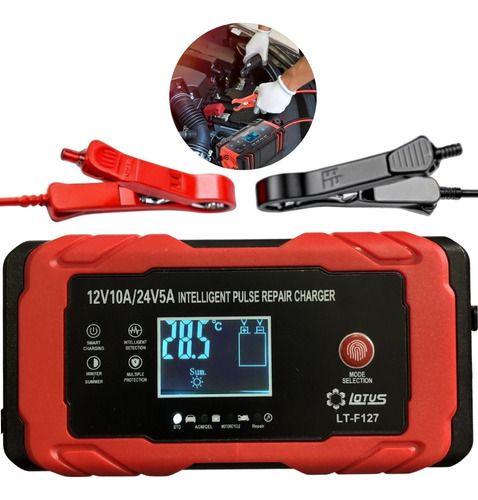 Carregador De Bateria Automotiva 12v 10a - 24v 5a Multiuso
