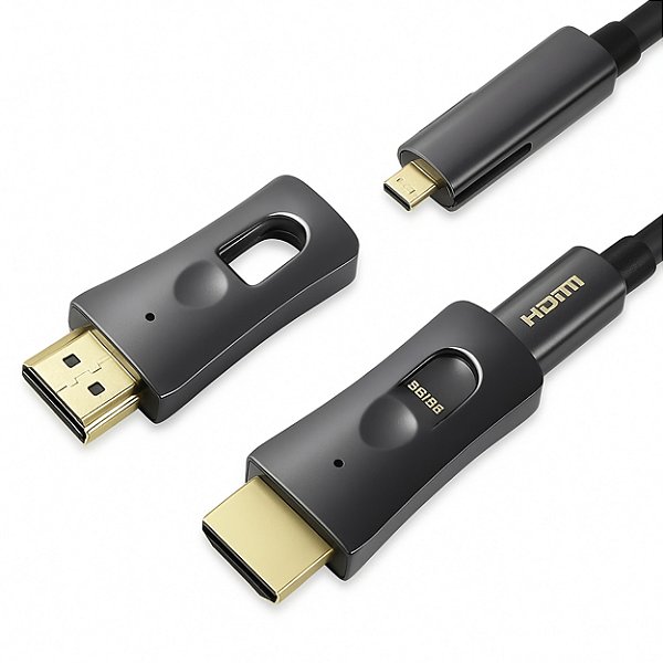 Cabo Hdmi Fibra 2.1 Type D Type A Ultra Hd 4k 40m Destacavel