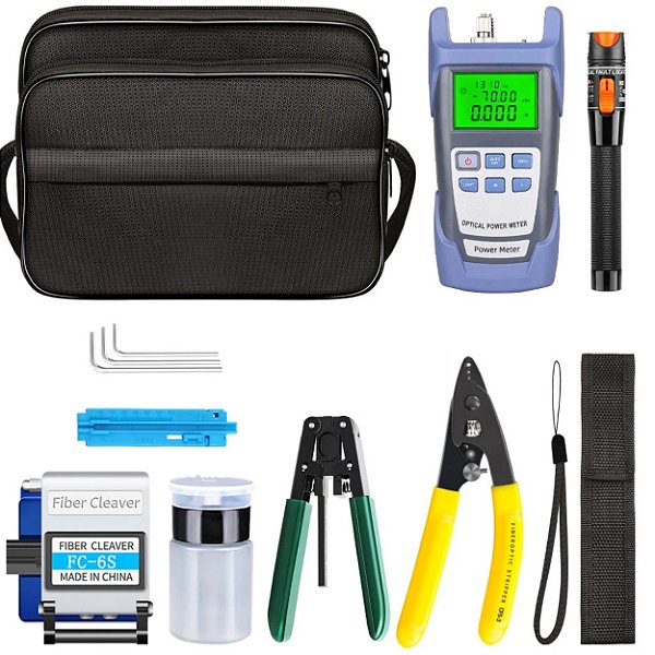 Kit Bolsa De Ferramentas Fibra Optica Completo Profissional