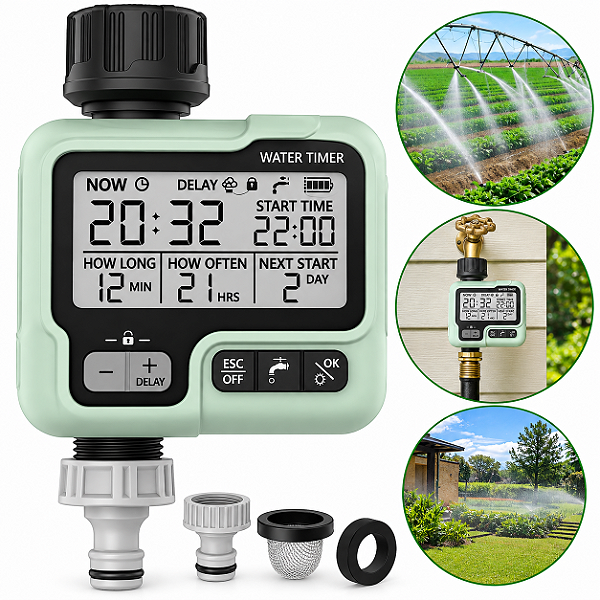 Temporizador Automático Irrigação Cronometrado Display Lcd