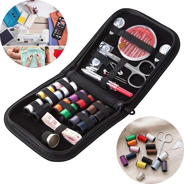 Kit De Costura 42 Peças Profissional C/ Estojo Portátil