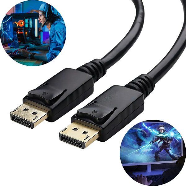Cabo Displayport X Dp 3 Metros 60hz - 240hz Full Hd Gamer