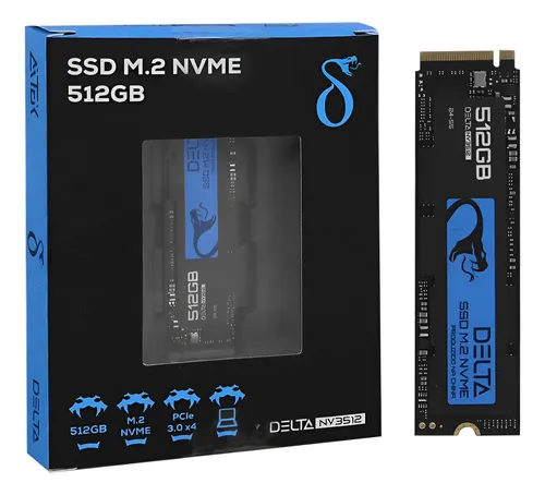 Memória Ssd Nvme M.2 512gb Pci-e 3.0x4 Upgrade Pc Notebook