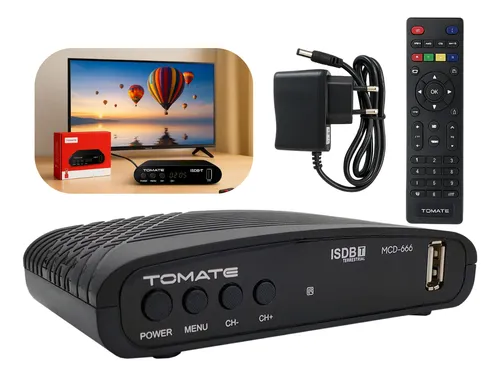 Conversor Digital Hd E Gravador Tomate Tv Digital Com Visor