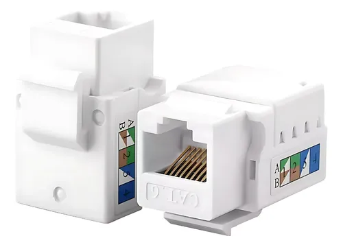Conector Rj45 Utp Femea Cat6 Branco Keystone