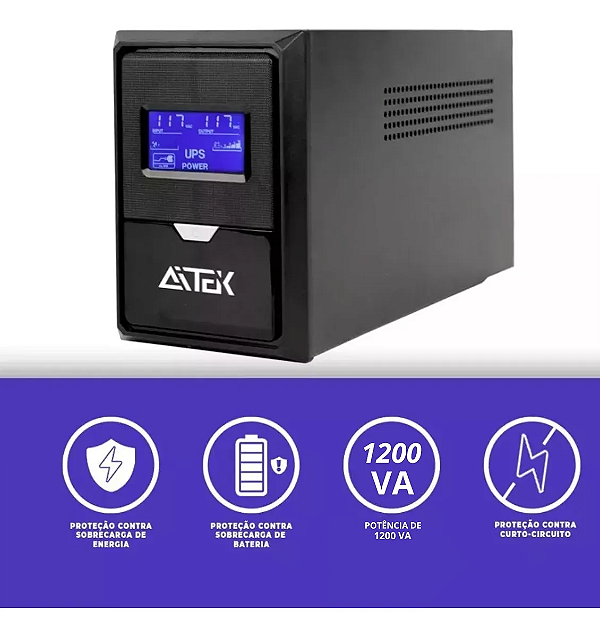 Nobreak Estabilizador 1200va 220v Onda Senoidal Simulada