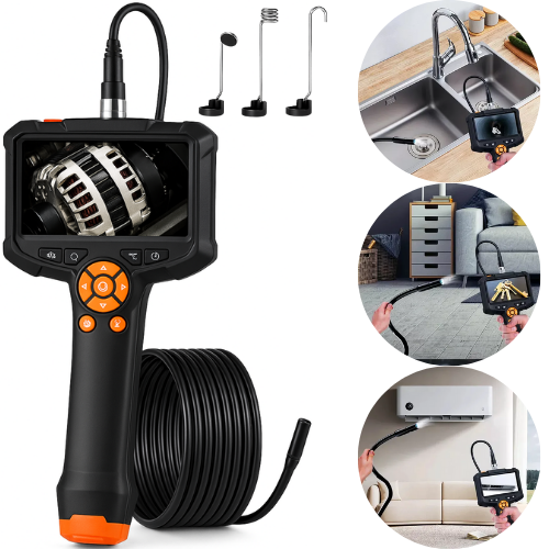 Câmera Endoscópica Industrial 4.3 Polegadas Hd 1080p Ip68