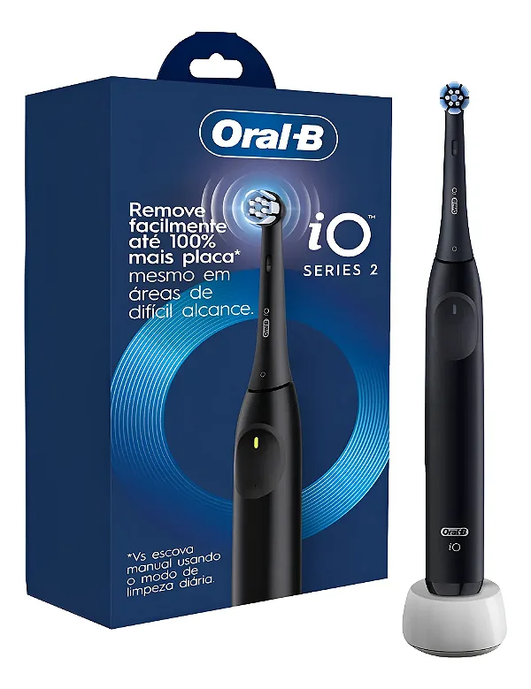 Escova De Dente Elétrica Oral-b Io2, 1 Cabo + 1 Refil + Carr