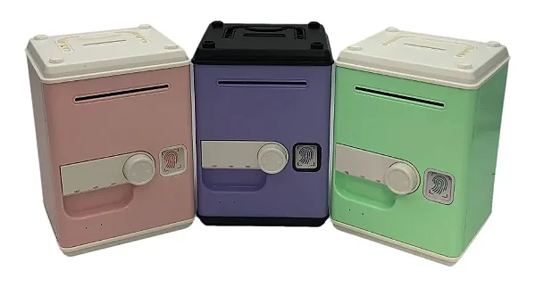 Cofre Infantil Digital C/ Figurinhas Personalizadas E Senha