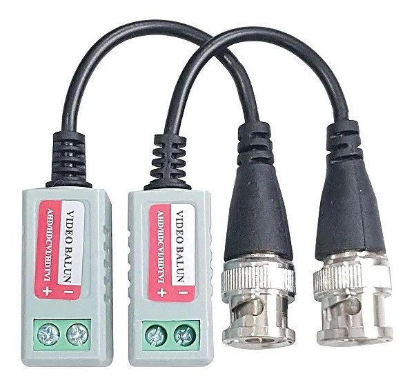 Par De Video Balun Para Camera Ahd Até 600mts Conversor