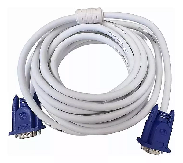 Cabo Vga Monitor Projetor Lcd Pc Tv 3 Metros Blindado