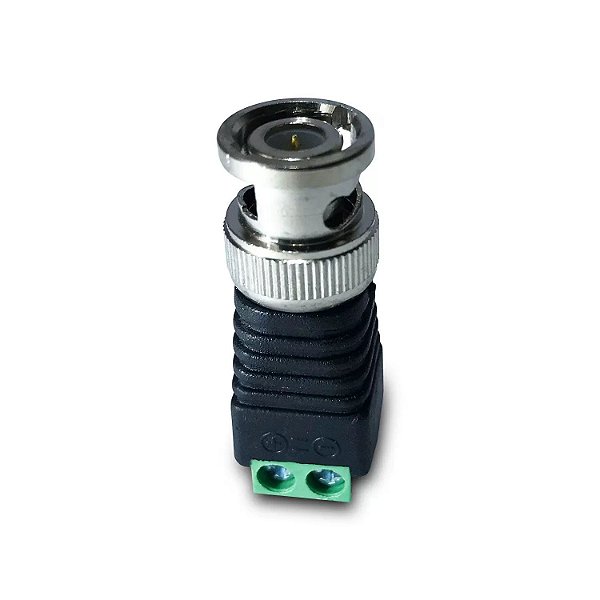 Conector Bnc Macho Com Borne Para Cameras Cftv