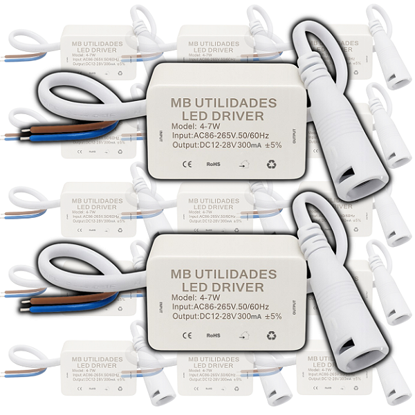 Driver Led Reator Fonte Para Plafon 4w A 6w ( 7w) Bivolt