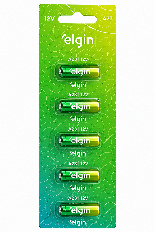 Pilha 23a 12v C/5 Elgin Para Controle De Portão Energy