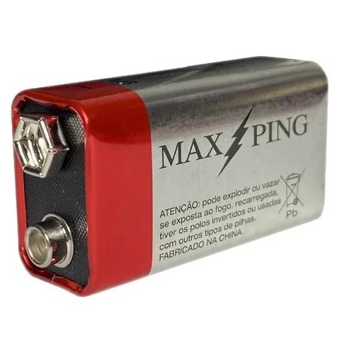 Bateria 9v Hw Hi Watt 6f22 Para Bateria Transistor